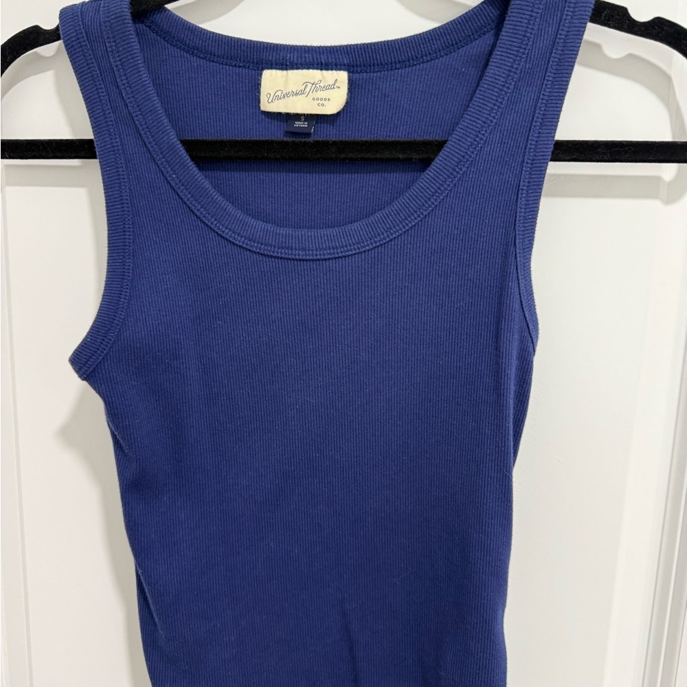 Universal Thread Sleeveless Ribbed Tank Top - Royal Blue